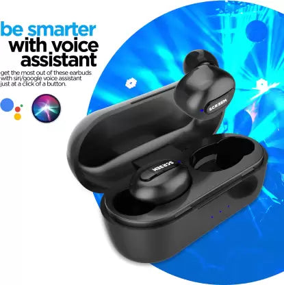 Screem Ibeza 3 Bluetooth Headset (Black, True Wireless) Screem Ibeza 3 Bluetooth Headset (Black, True Wireless)